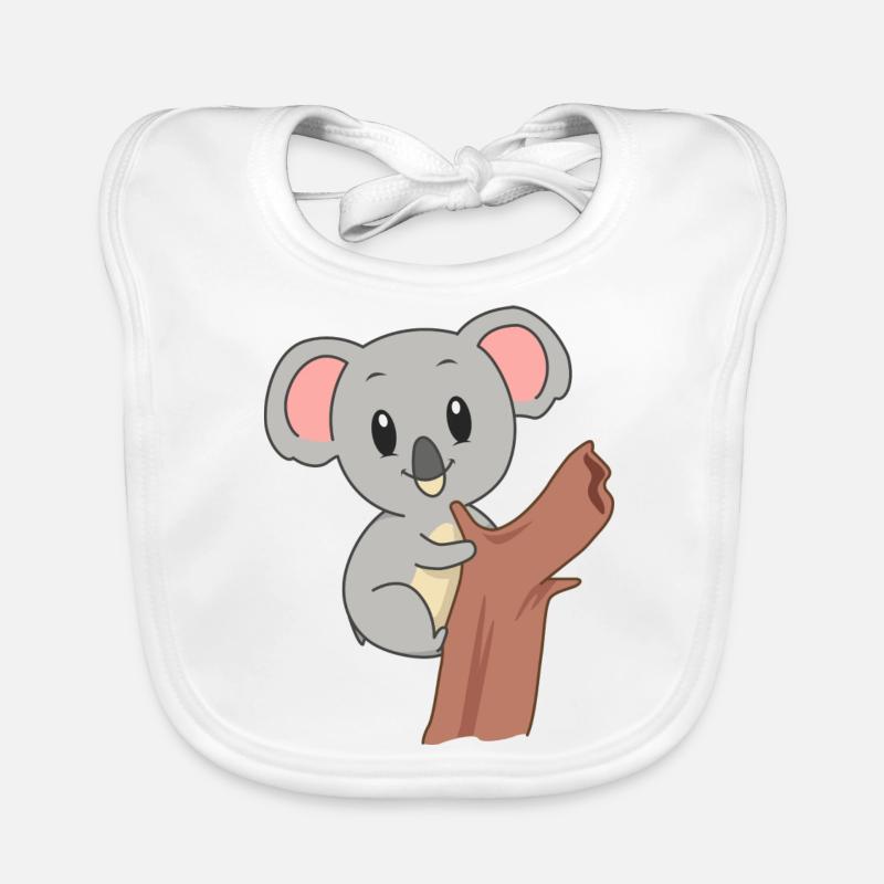 Süßer Klettermaxe Koala Baby Bio-Lätzchen