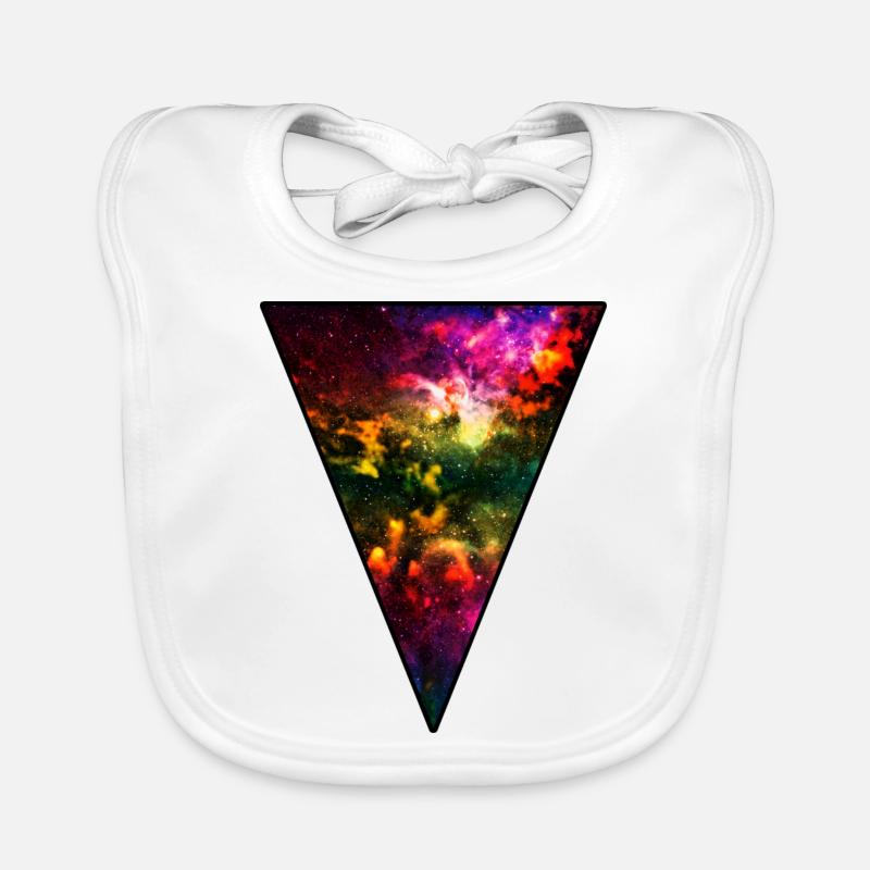 Hipster Univers - Bavoir bio Bébé - blanc