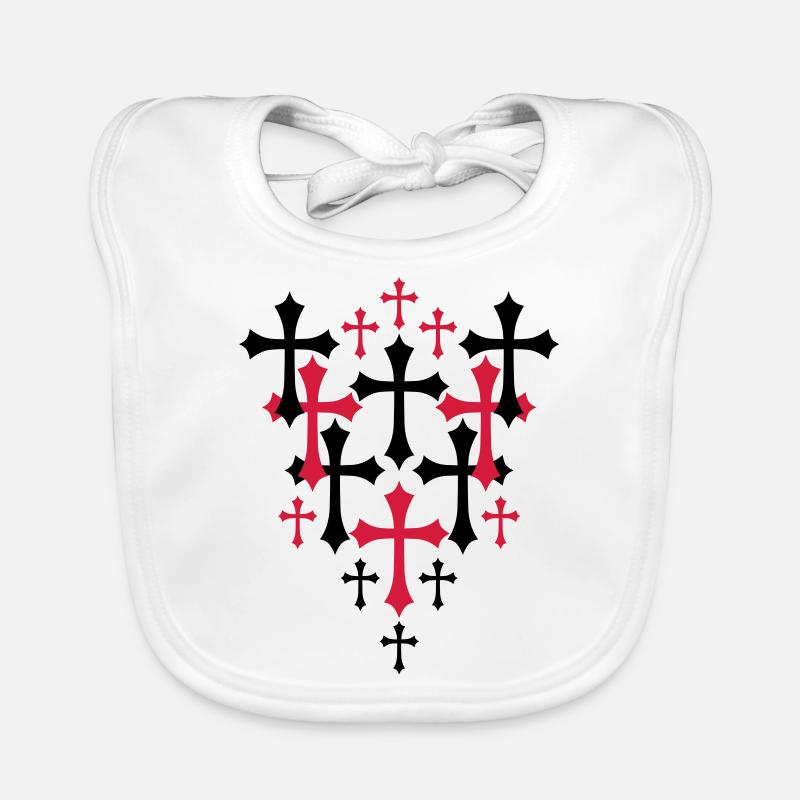 03 Modèle Croix gothique Bavoir bio Bébé