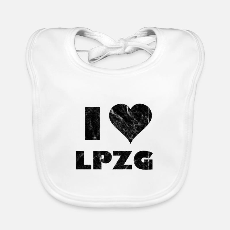 Leipzig! J'aime Leipzig Bavoir bio Bébé