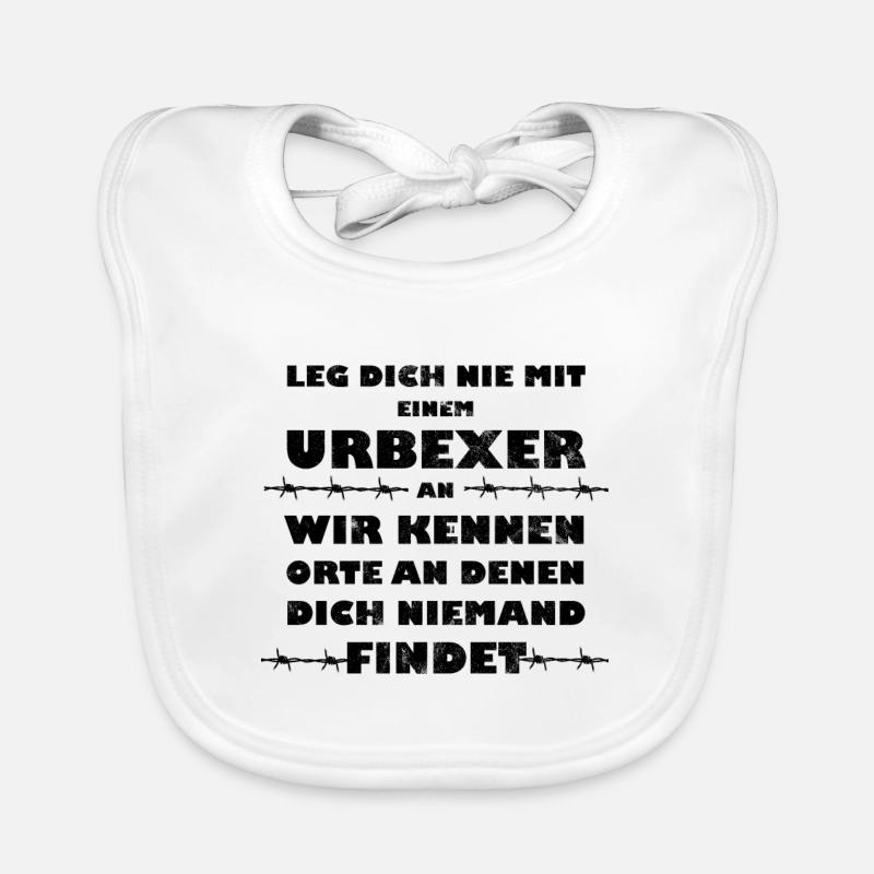 Leg Dich nicht mit einem Urbexer an Baby Bio-Lätzchen