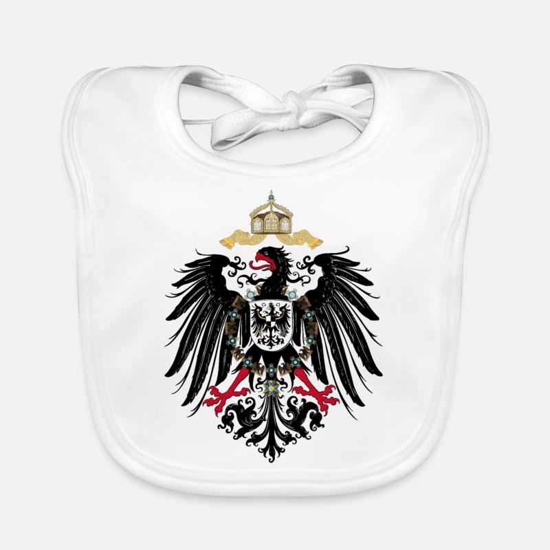 Aigle impérial 1889 - Bavoir bio Bébé - blanc
