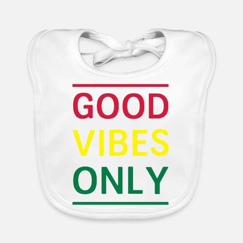 Good Vibes Only Organic Baby Bibs