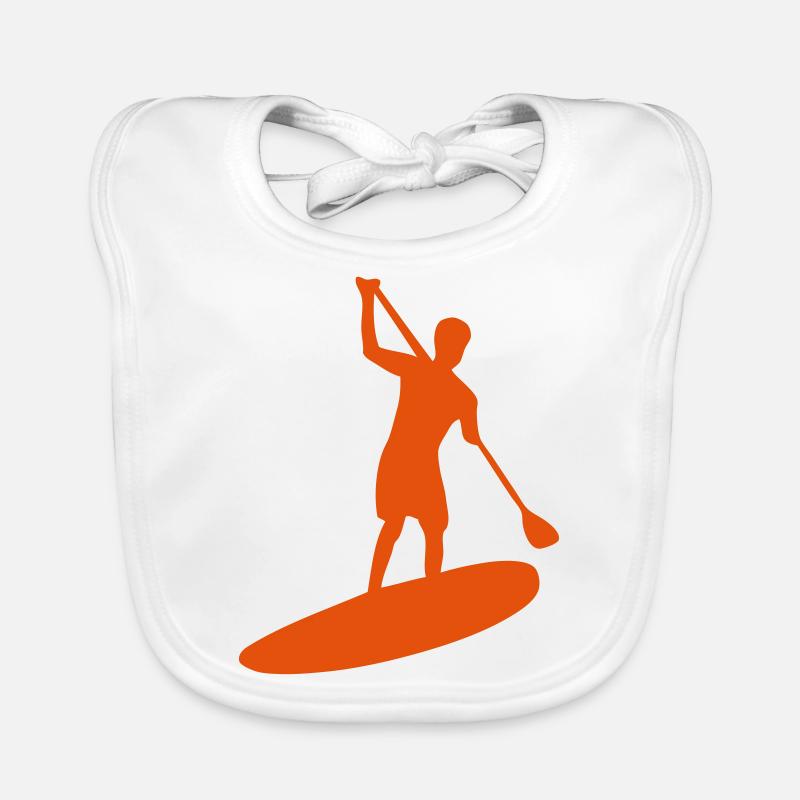 paddle board silhouette Bavoir bio Bébé