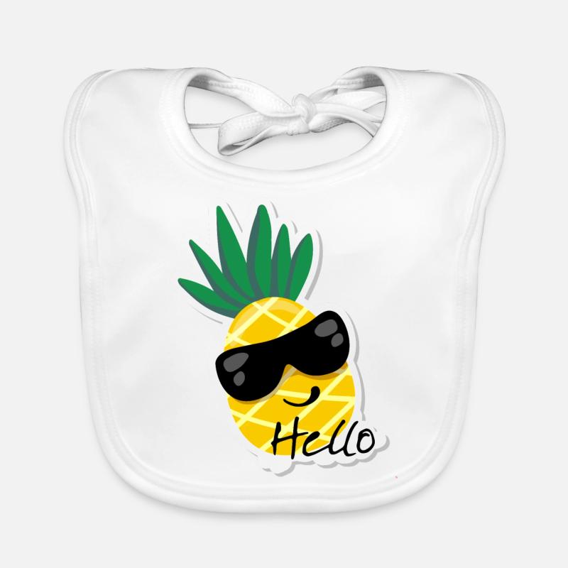 Hello Pineapple Organic Baby Bibs