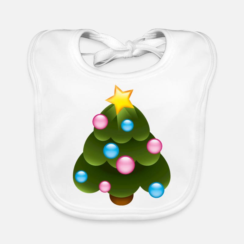 Smiley Christmas Tree Bavoir bio Bébé