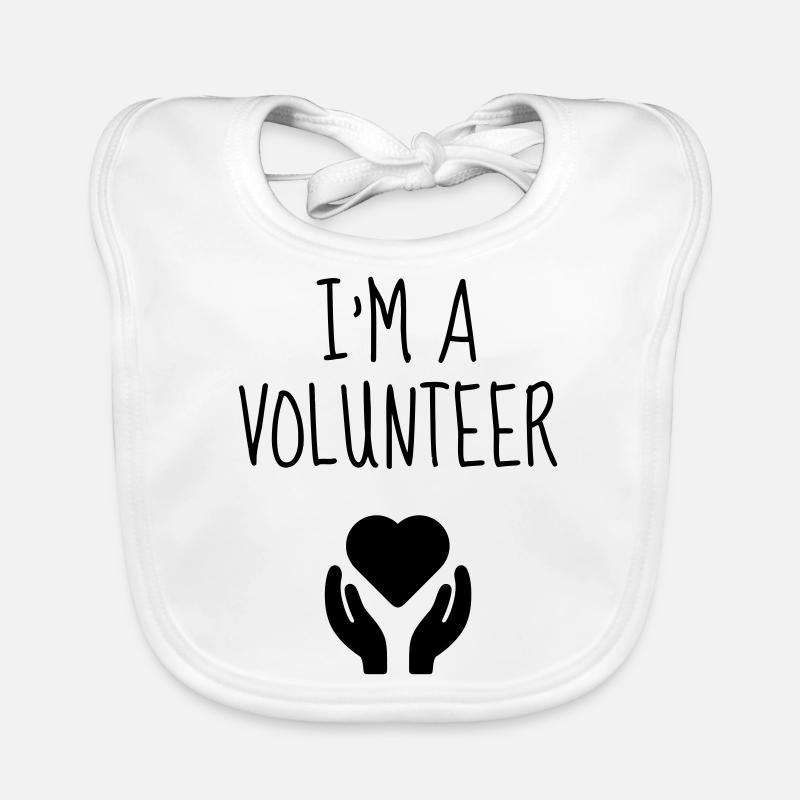 Volunteer Humanitarian Freiwilliger Bénévole Organic Baby Bibs