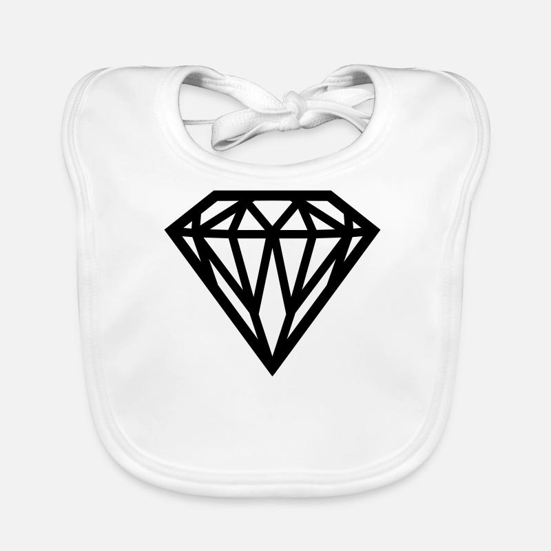 diamond - Diamant Baby Bio-Lätzchen