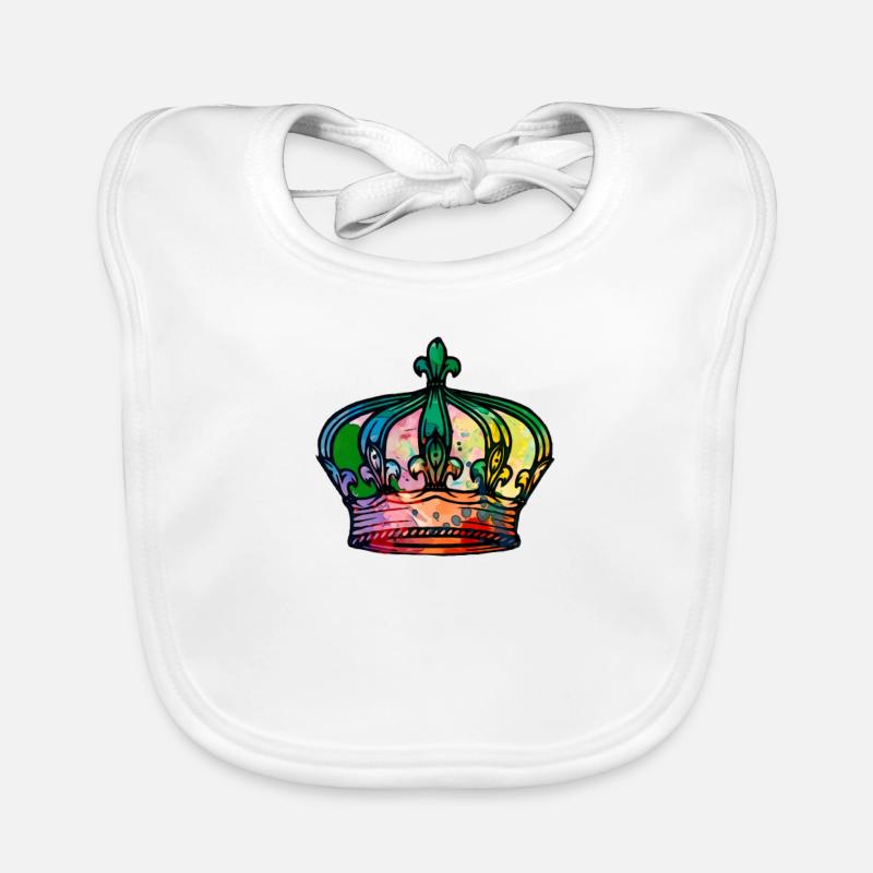 Couronne colorée Bavoir bio Bébé