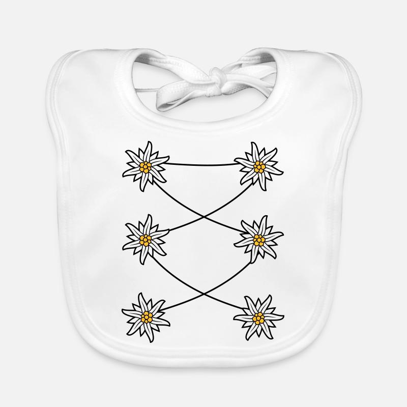 Dirndl forklæde Edelweiss Hagesmække af økologisk bomuld