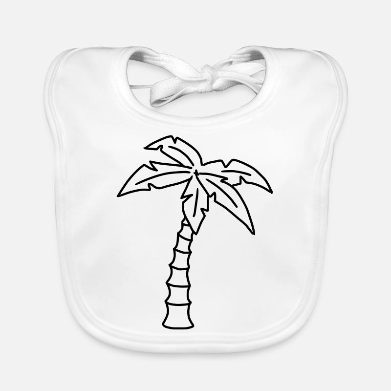 Palme Skizze Baby Bio-Lätzchen