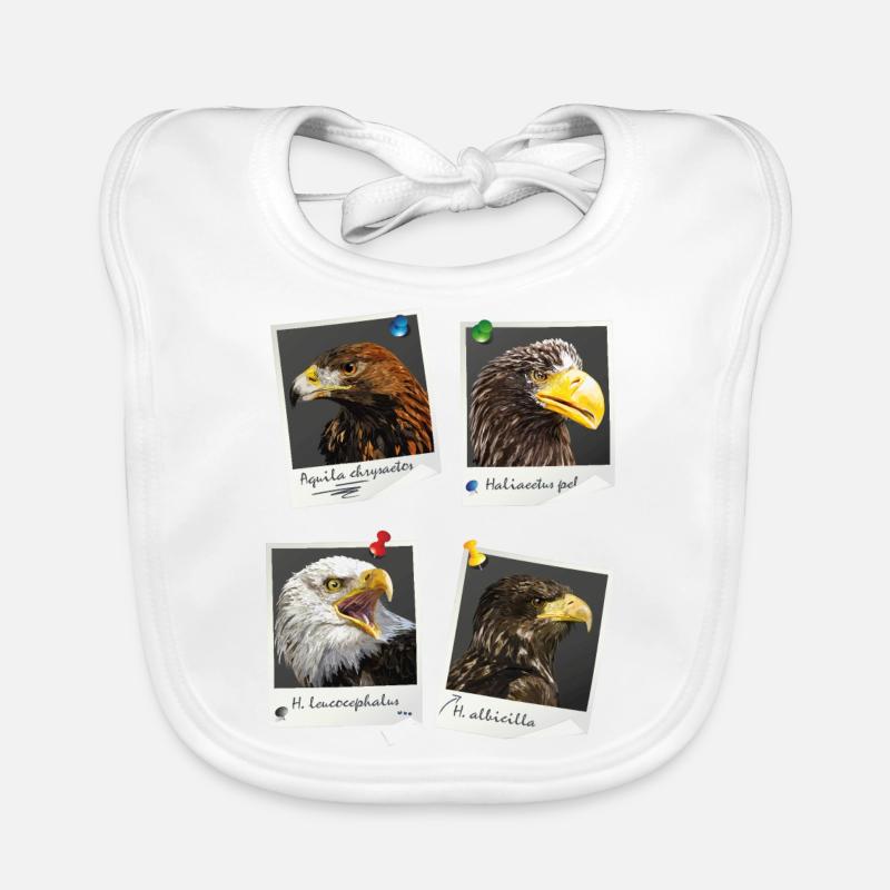 Raubvögel Baby Bio-Lätzchen