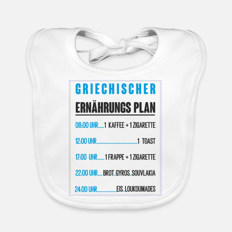 Griechischer Ernährungsplan Baby Bio-Lätzchen