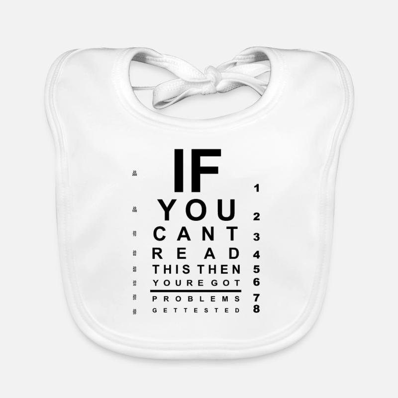 Si vous ne pouvez pas lire ce tableau de test oculaire Bavoir bio Bébé