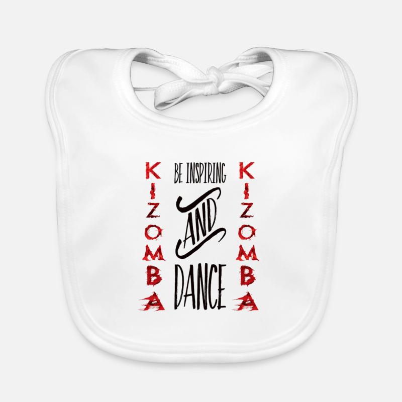 Soyez inspiré / Kizomba Design # 1 - Bavoir bio Bébé - blanc