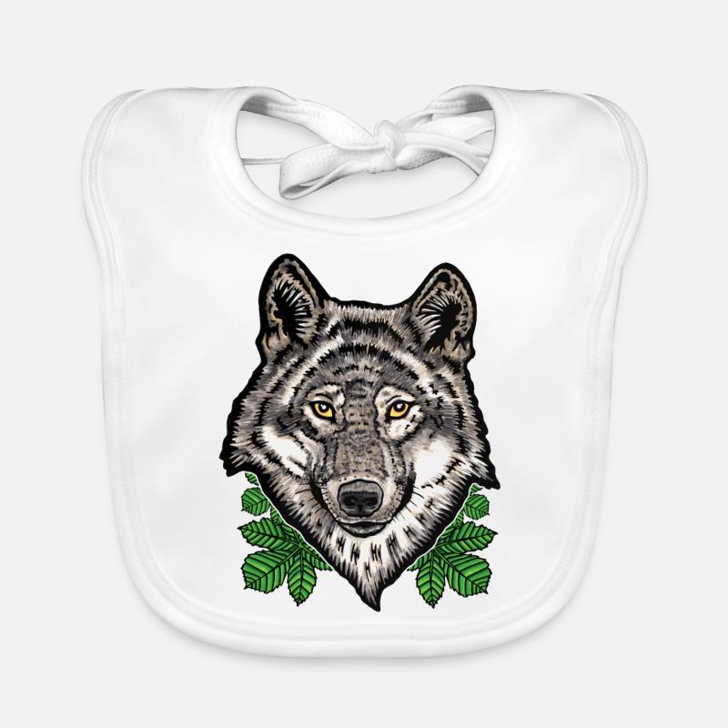 Wolf Organic Baby Bibs