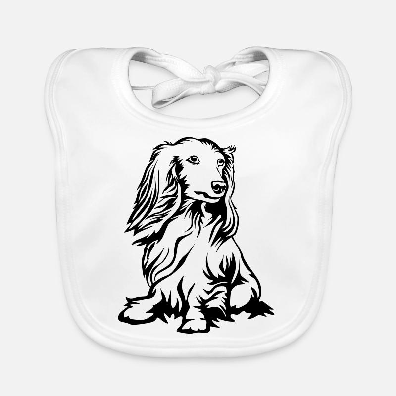 dachshund Organic Baby Bibs