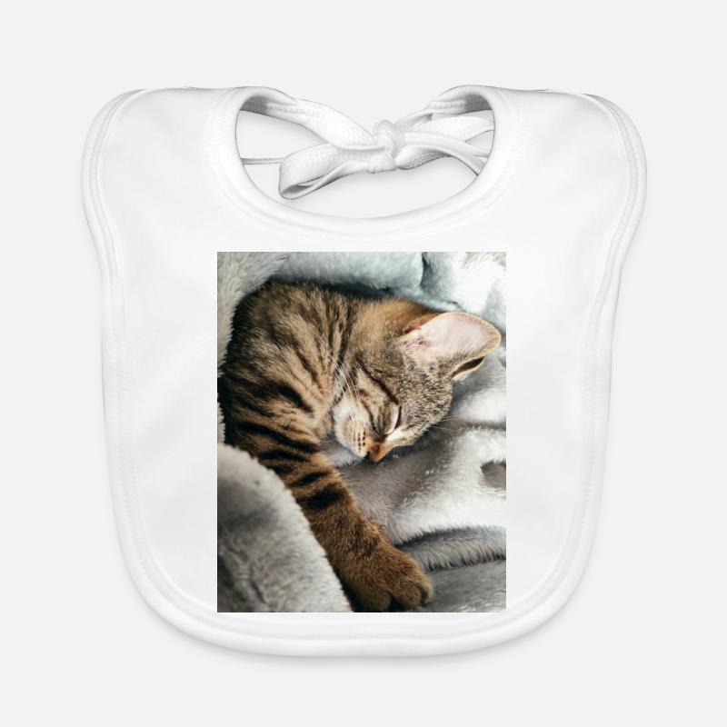 chat Bavoir bio Bébé