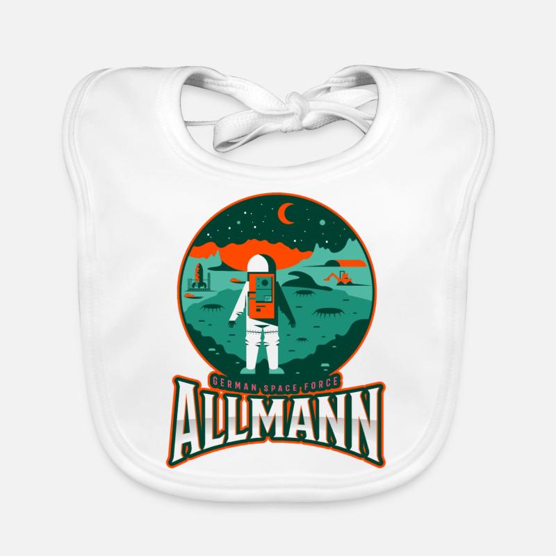 Allmann - german space force Baby Bio-Lätzchen
