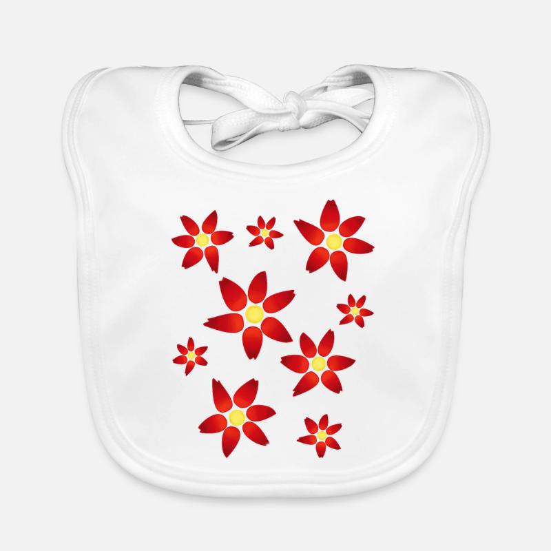 Blumen, Blüten Baby Bio-Lätzchen