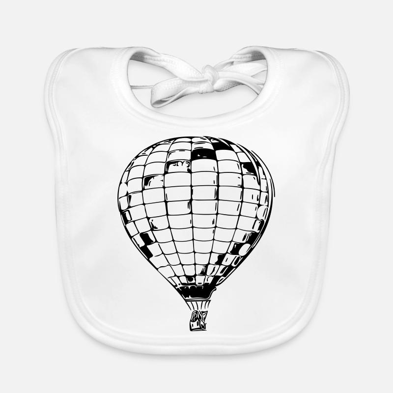 Geometrischer Heissluftballon Baby Bio-Lätzchen