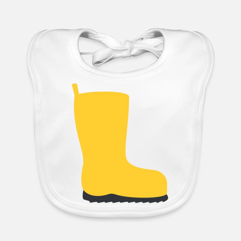 rubber boot Organic Baby Bibs