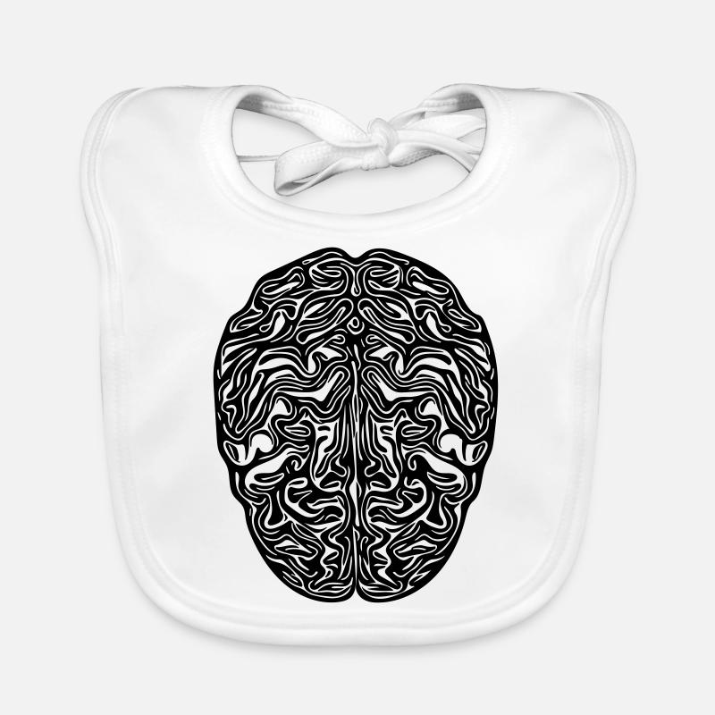 Gehirn - Anatomischer Vector Baby Bio-Lätzchen