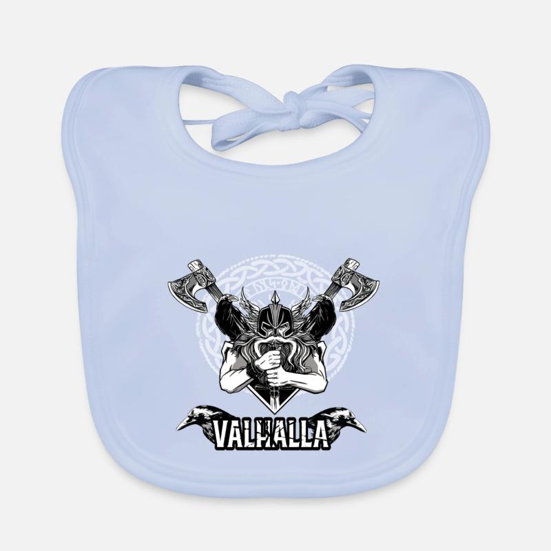 Rendez-vous à Valhalla - viking odin viking thor Bavoir bio Bébé