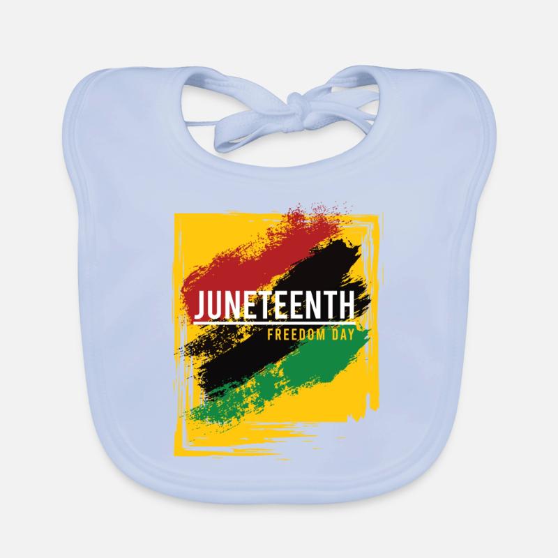 JUNETEENTH - FREEDOM DAY Organic Baby Bibs