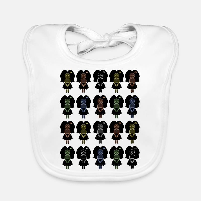Alsatian Multicolored 100% Organic Baby Bibs