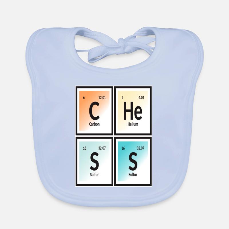 Schach | Periodensystem der Elemente Baby Bio-Lätzchen