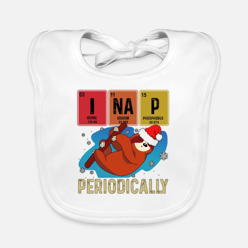 I Nap periodically funny science sloths lovers Baby Bio-Lätzchen