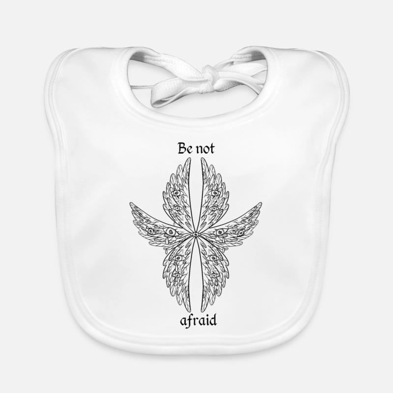 be not afraid seraph biblically accurate angel Organic Baby Bibs