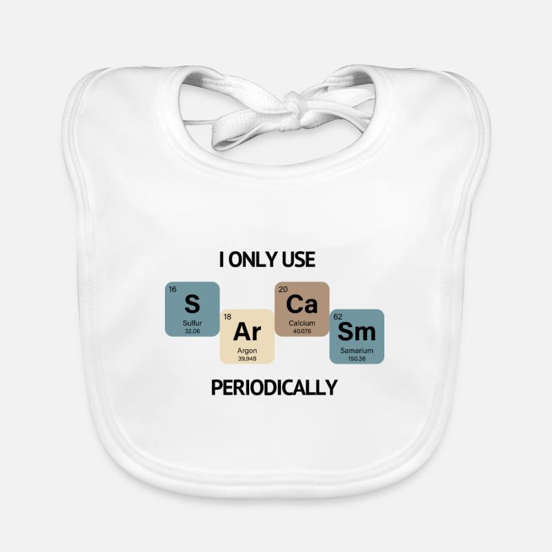 Sarcasm retro Organic Baby Bibs