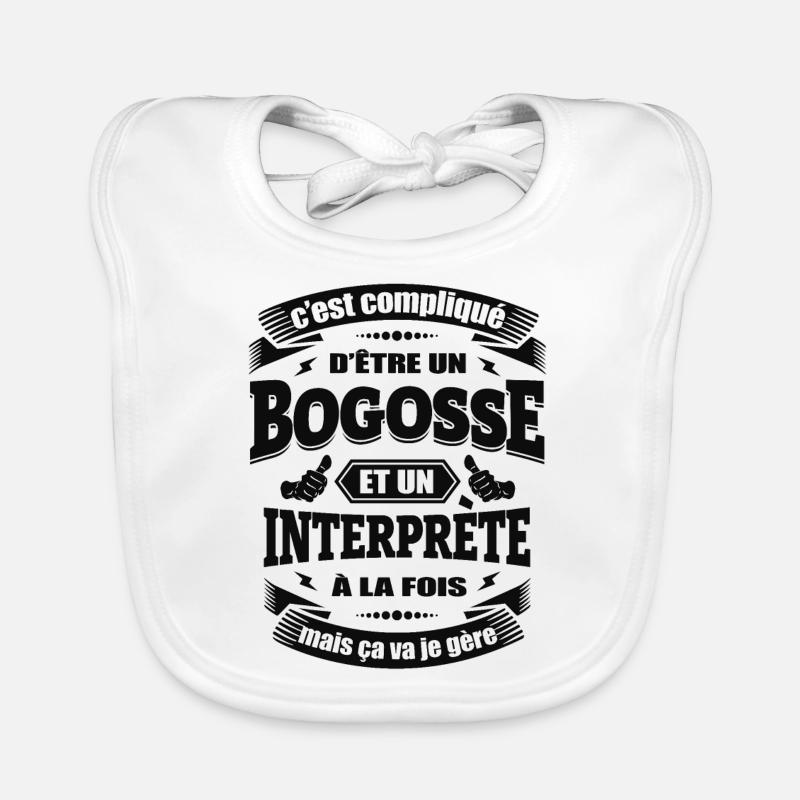 BOGOSSE ET INTERPRETE Bavoir bio Bébé