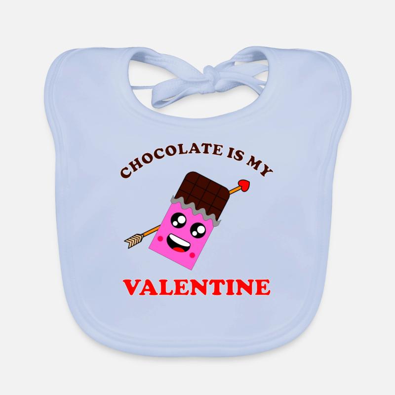Chocolat pour la Saint-Valentin - que demander de plus Bavoir bio Bébé