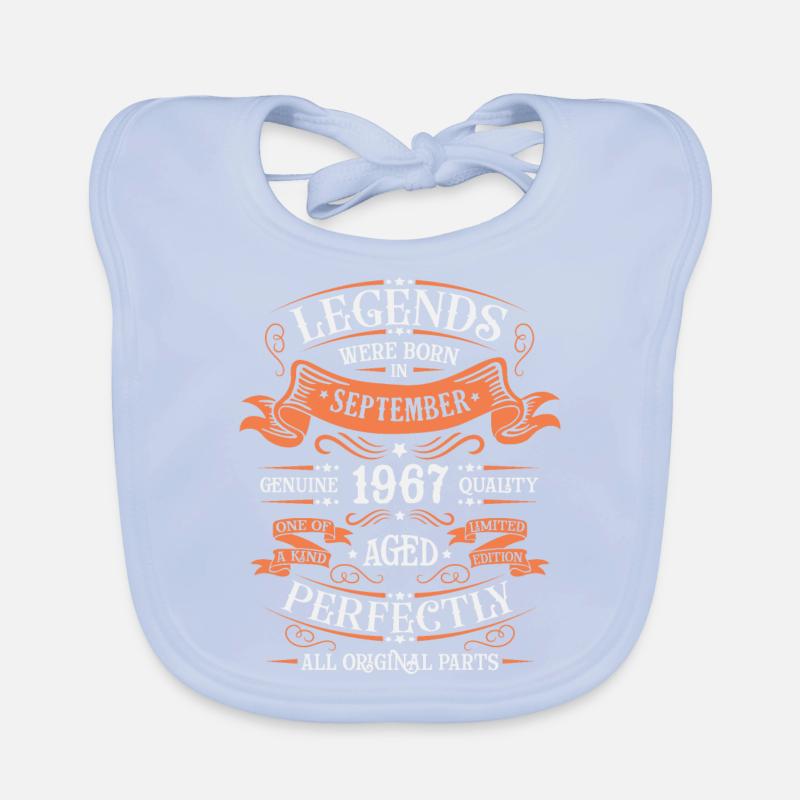Septembre 1967 Original Idée Cadeau Anniversaire Bavoir bio Bébé