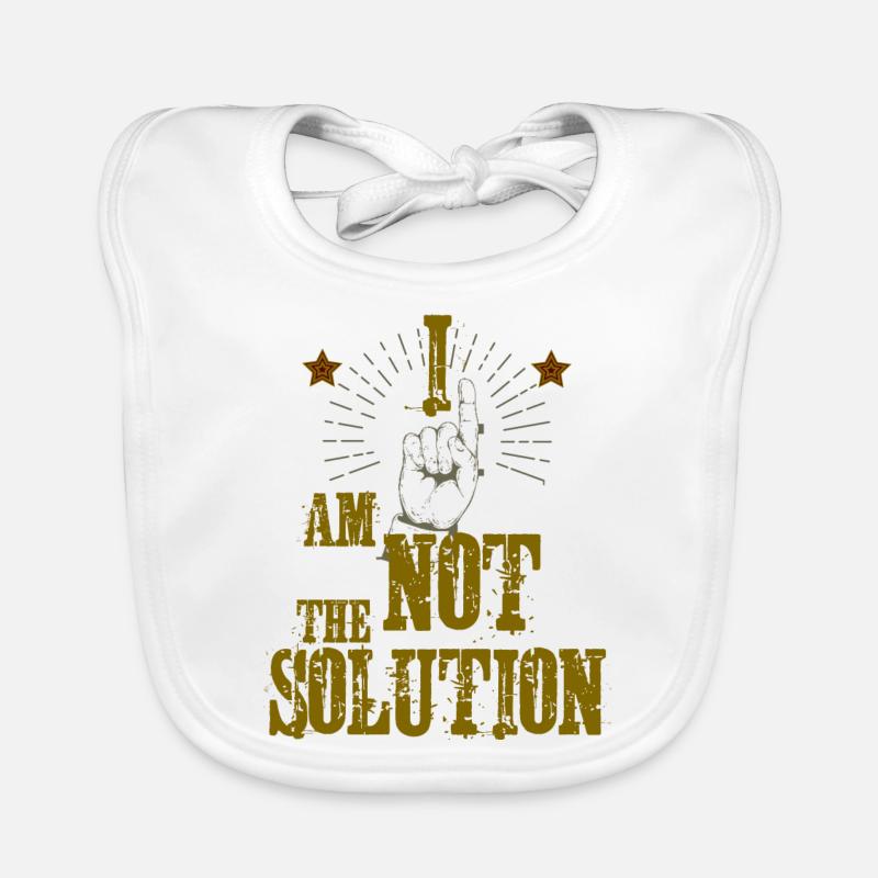 Je ne suis pas la solution! Bavoir bio Bébé