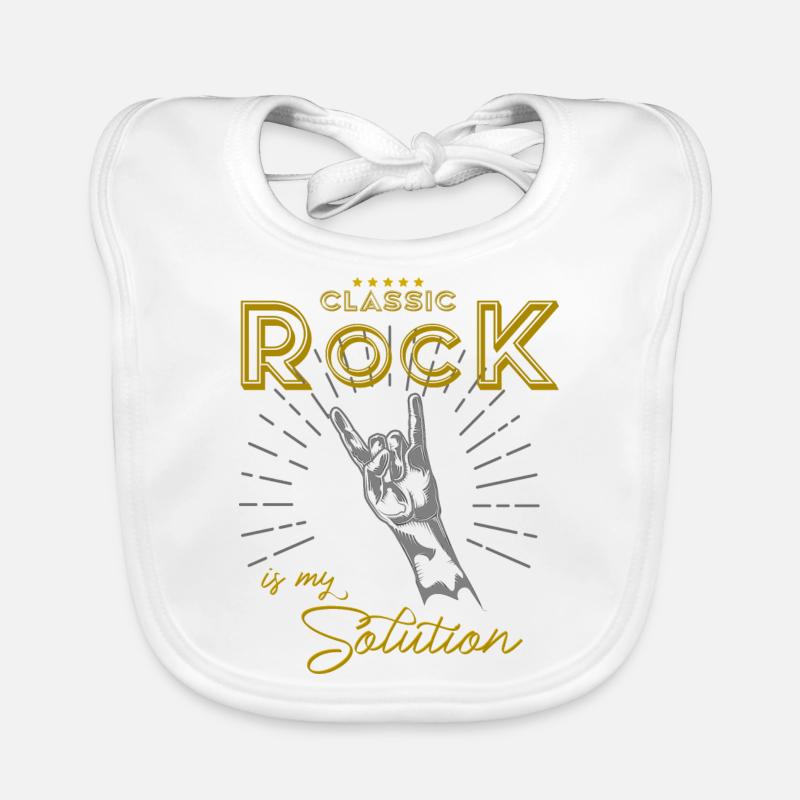 Clasic Rock est ma solution! Bavoir bio Bébé