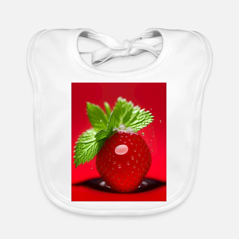 Fraise Bavoir bio Bébé