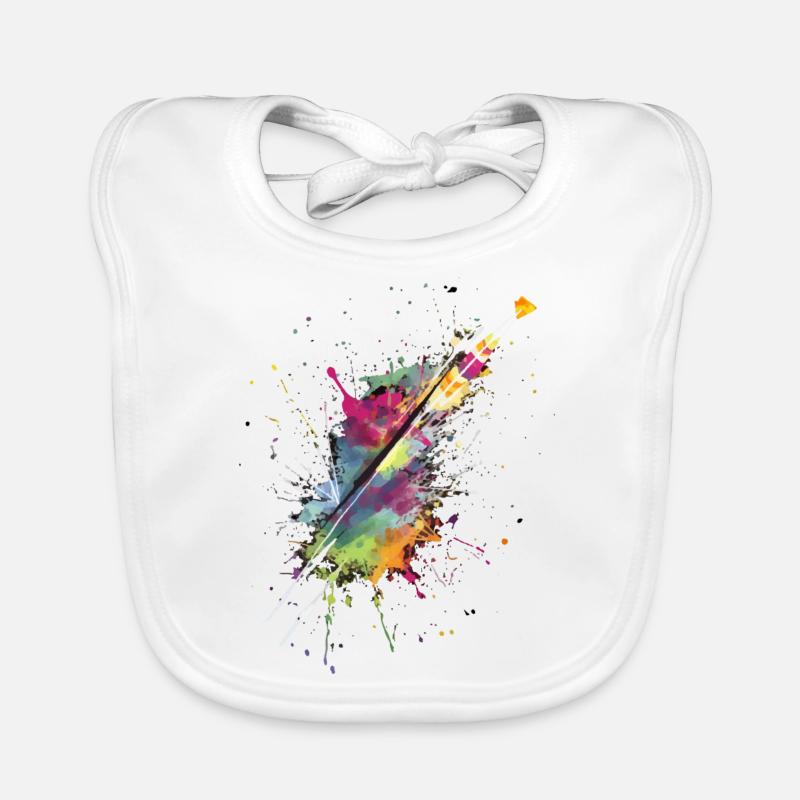 Tâche multicolore Bavoir bio Bébé