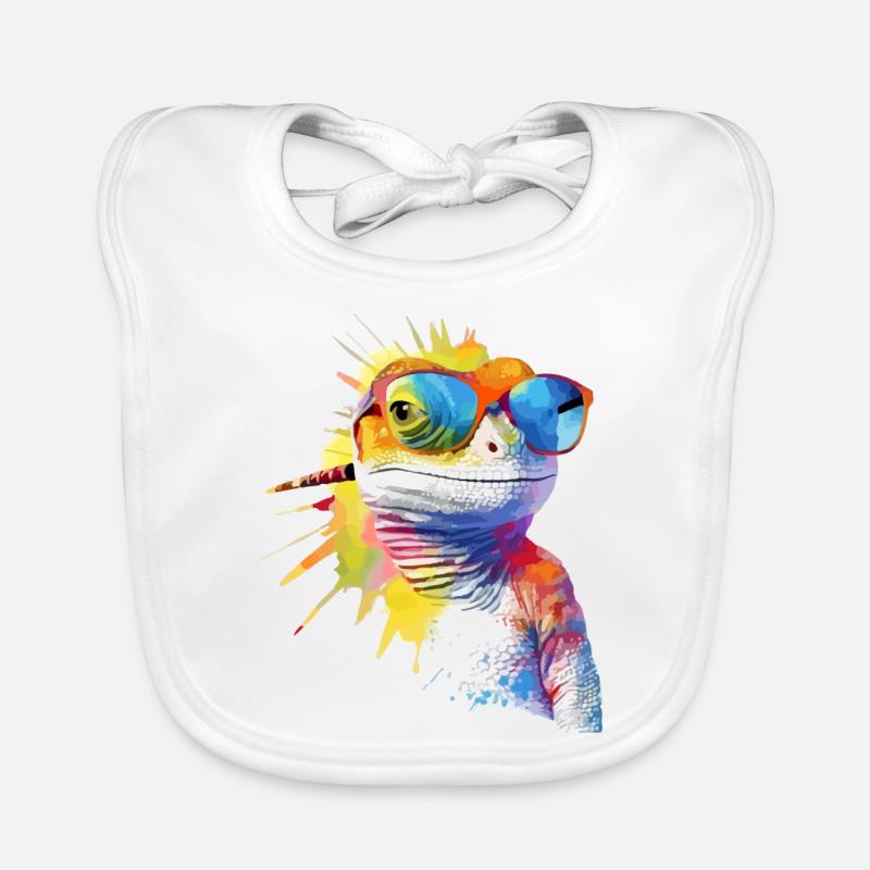 Pik the lizard Organic Baby Bibs