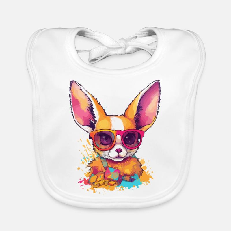 Ali the fennec Organic Baby Bibs