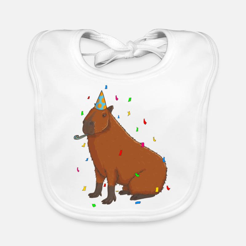 Anniversaire de Capybara Bavoir bio Bébé