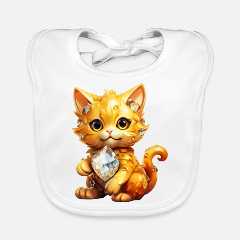 Pierre de naissance Chat Novembre Bavoir bio Bébé