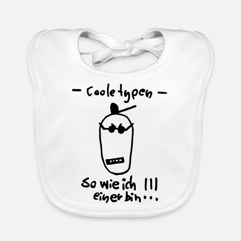 Coole Typen so wie ich einer bin Baby Bio-Lätzchen