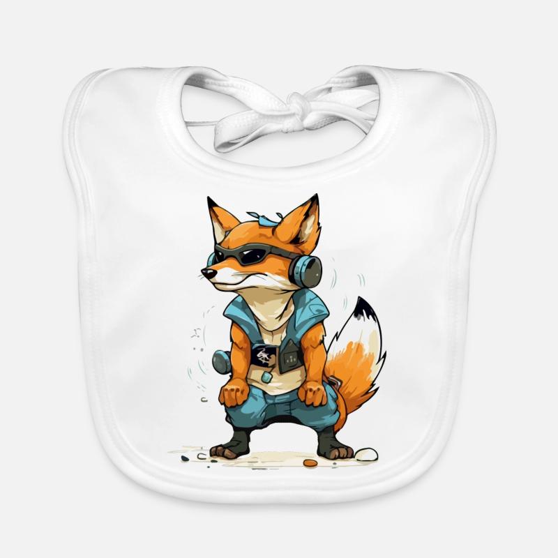 Zoki der Fuchs Baby Bio-Lätzchen