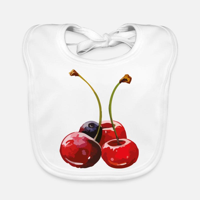 Cerises Myrtilles Bavoir bio Bébé
