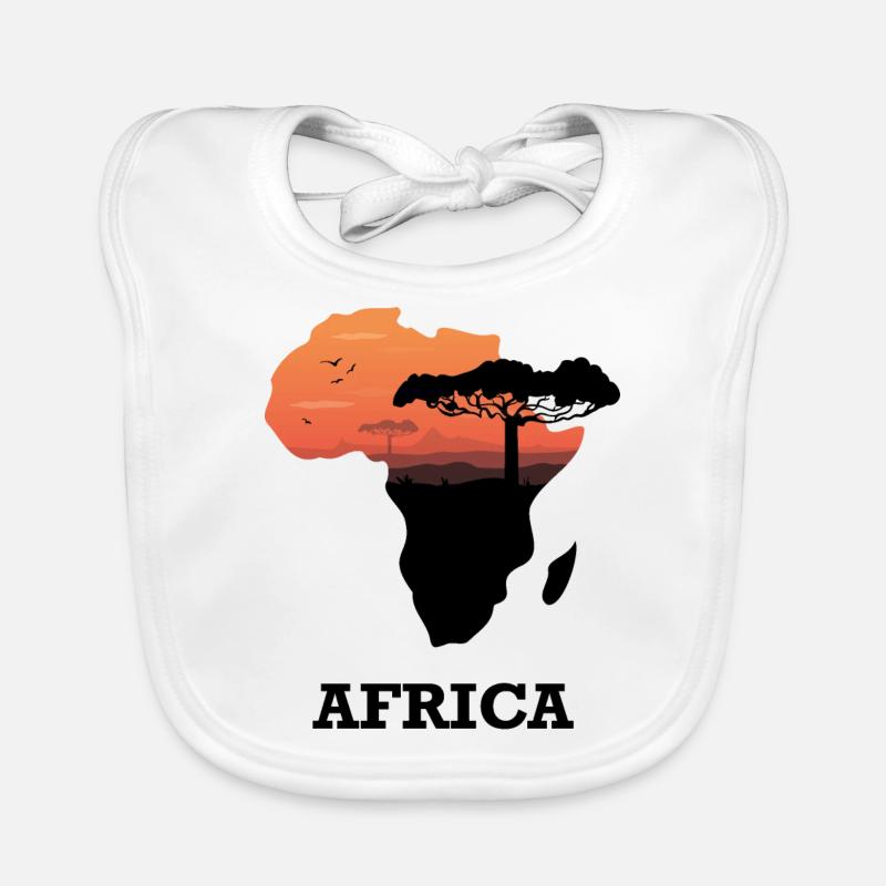 Map Africa Organic Baby Bibs