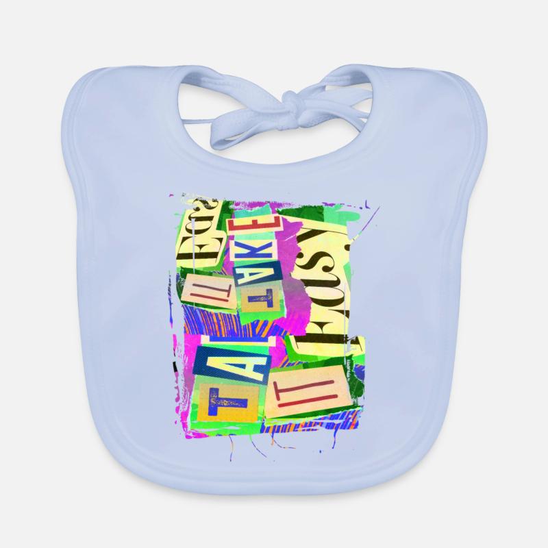 Zeitungsausschnitte Scrapbook Zeitschriften Alphabet Code Baby Bio-Lätzchen